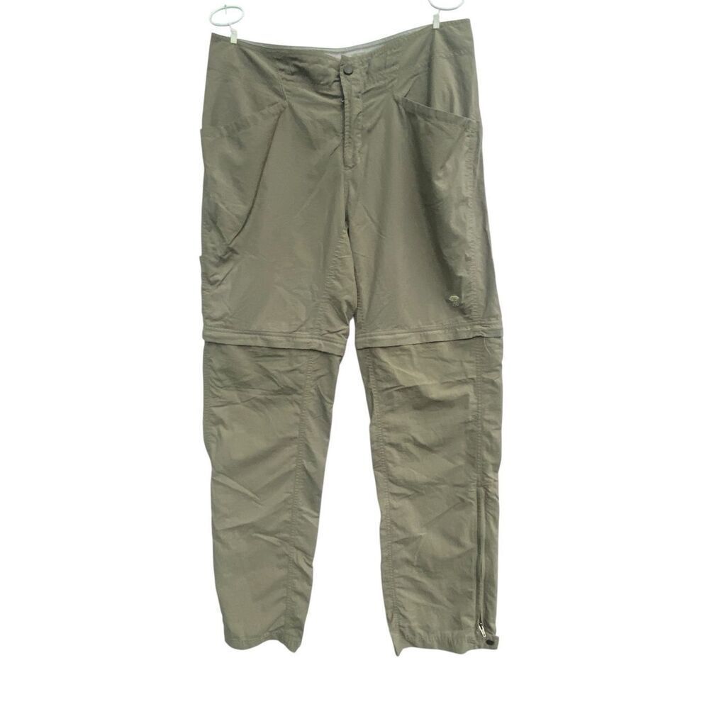 Mountain Hardwear Convertible Hiking Pants Women’s Size 10/34 Olive Green Nylon